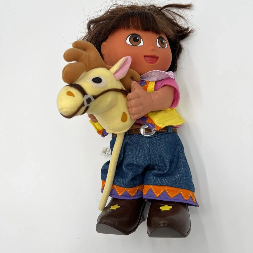 Vintage Y2k Dora The Explorer Kids Toy Cowgirl Doll Talking